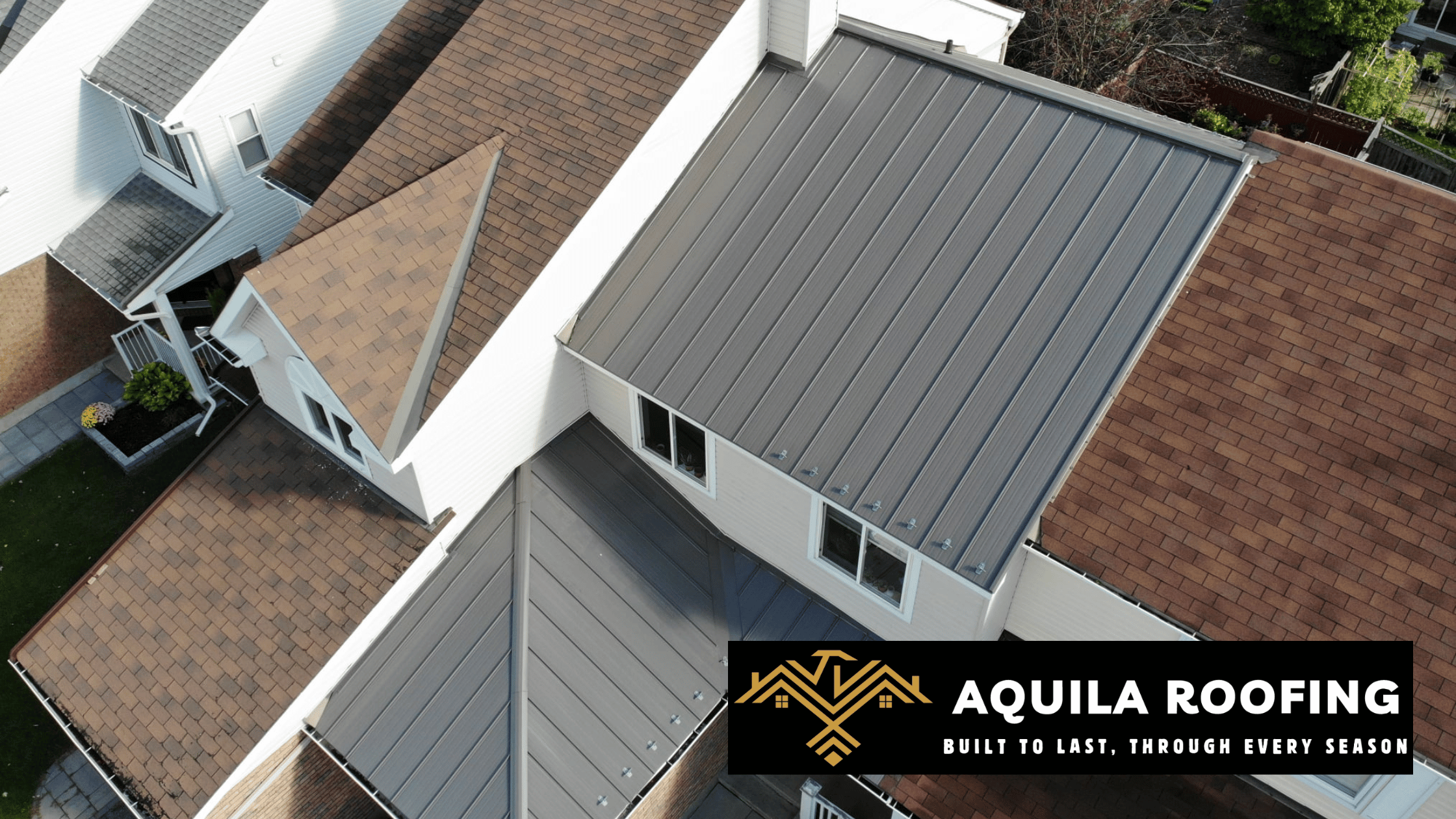 Metal roof repair Ottawa by Aquila Roofing.