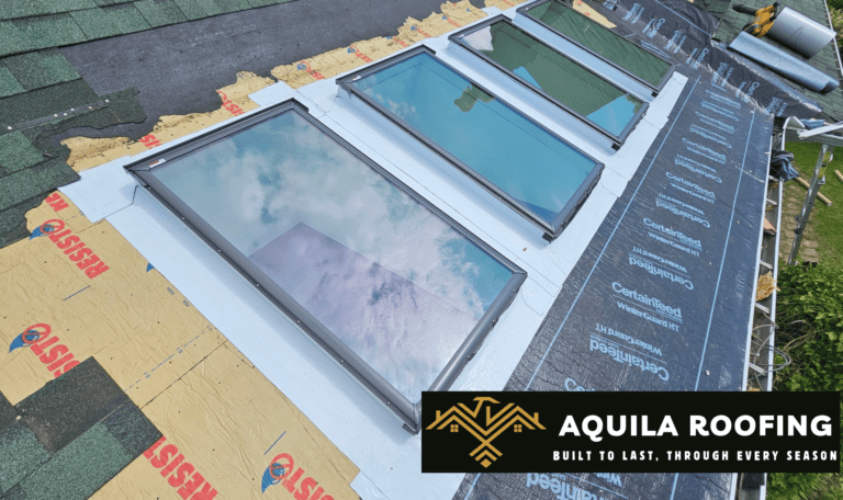 Skylight installation Ottawa by Aquila Roofing.