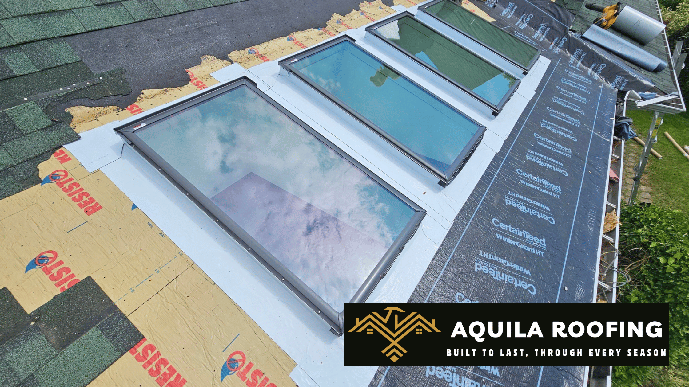 Skylight installation Ottawa by Aquila Roofing.