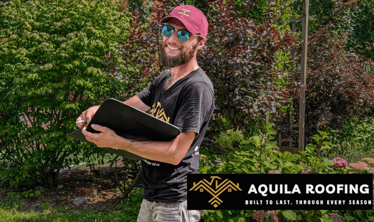 Thorough roof inspection by Aquila Roofing, covering both roof and attic ventilation systems.