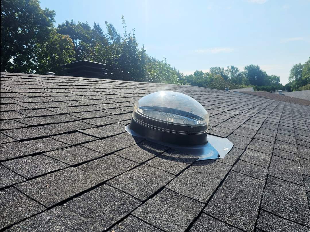 VELUX skylight installed by Aquila Roofing in a Canadian home