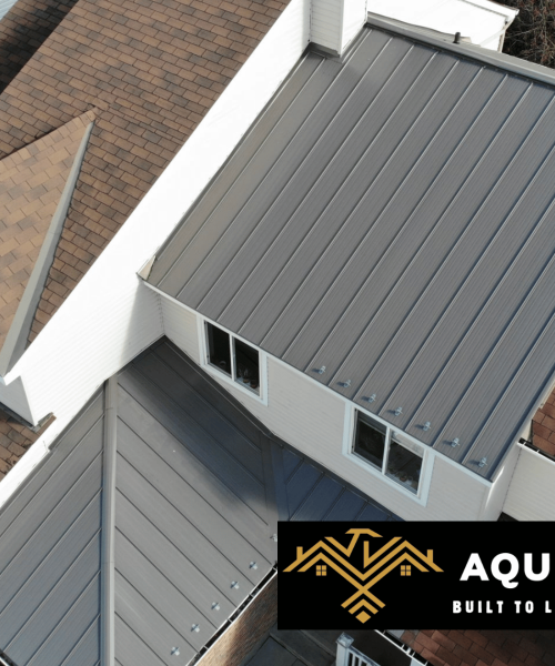 Metal roof repair Ottawa by Aquila Roofing.