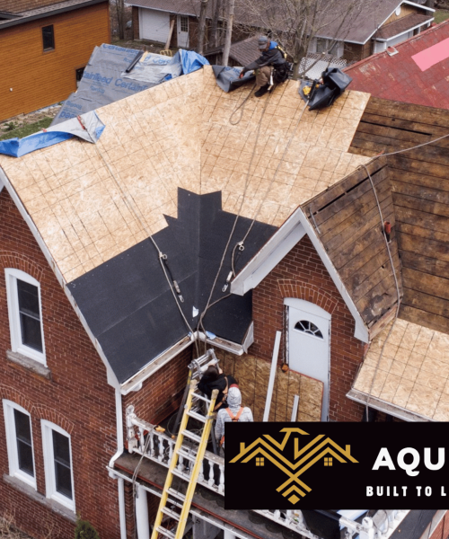 Shingle roof replacement Ottawa by Aquila Roofing.